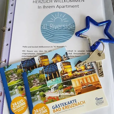 4L Riverside - Naheblick im Herzen der Bad Kreuznacher Altstadt Exterior foto